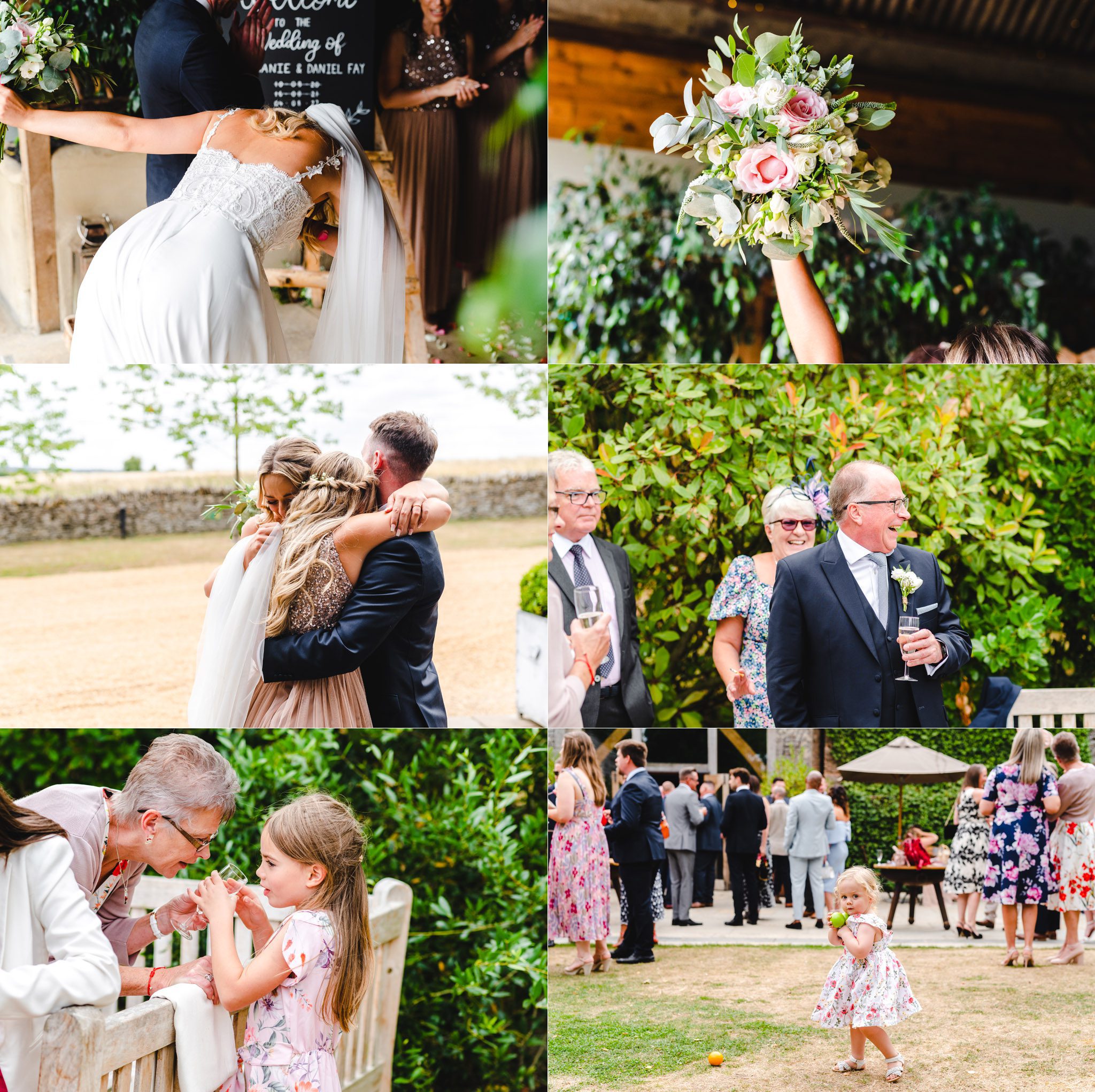 Afternoon drinks reception at Stone Barn