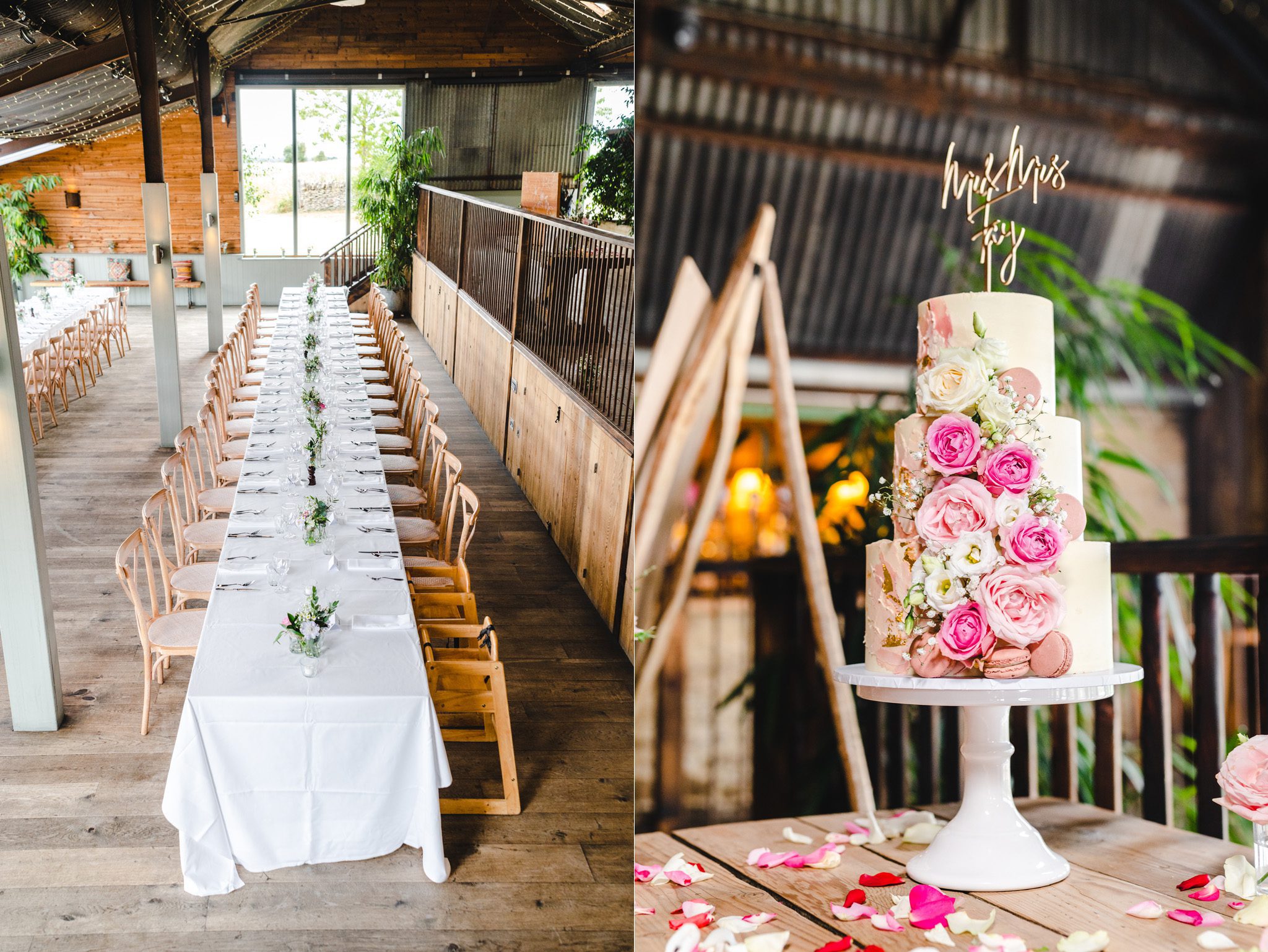 Wedding Cake at Stone Barn