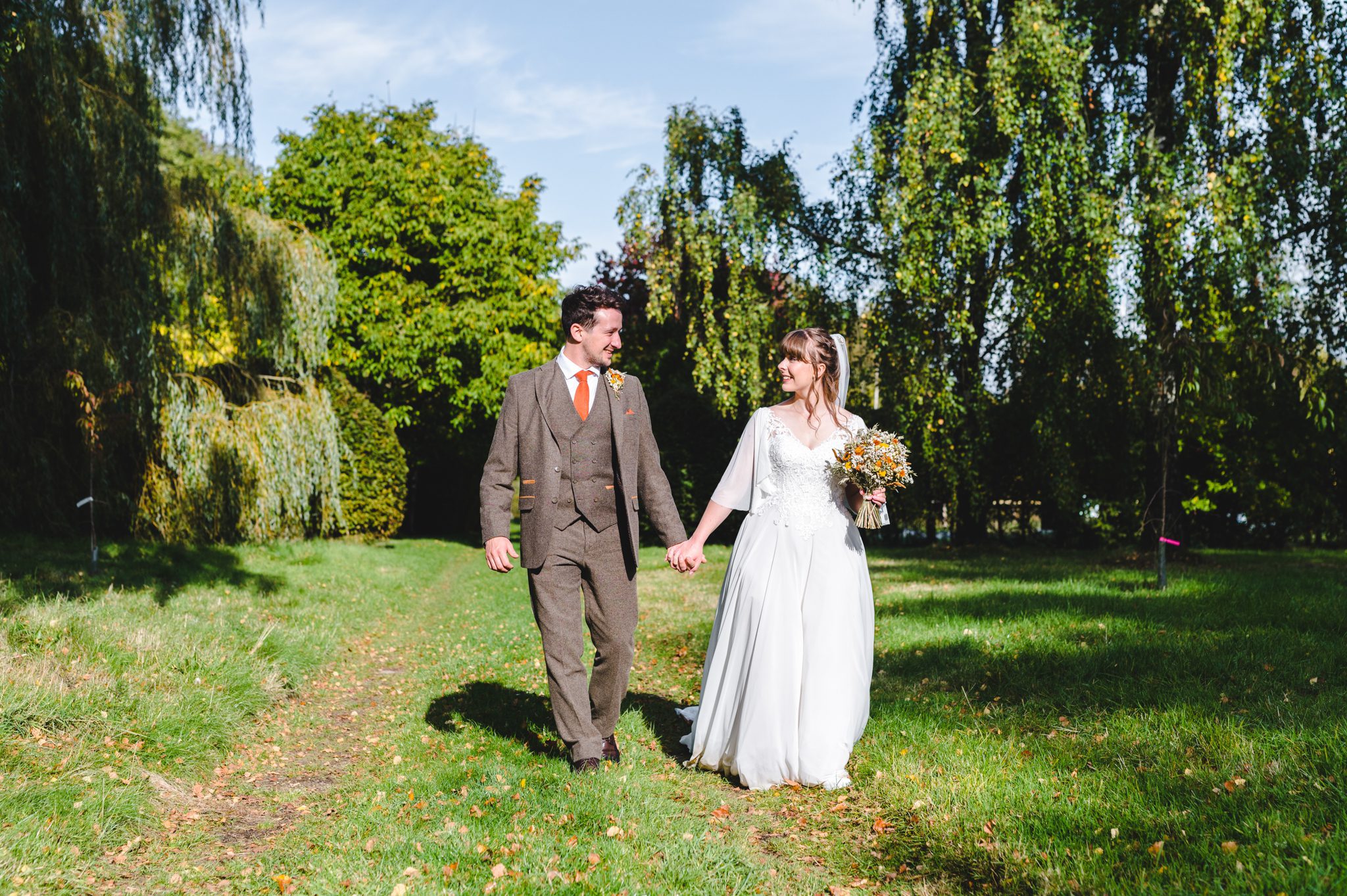 Matara Centre Wedding Photography in the grounds with the bride and groom