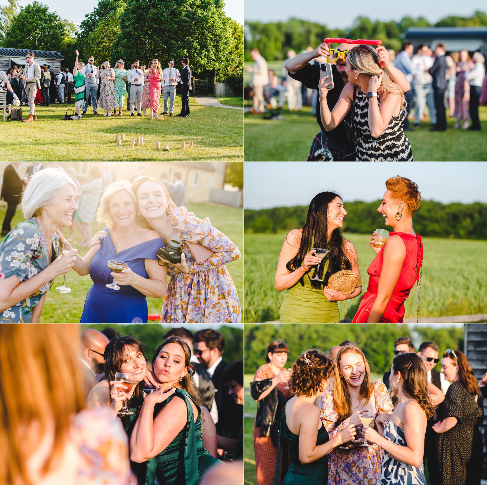 evening cocktail reception at lapstone barn