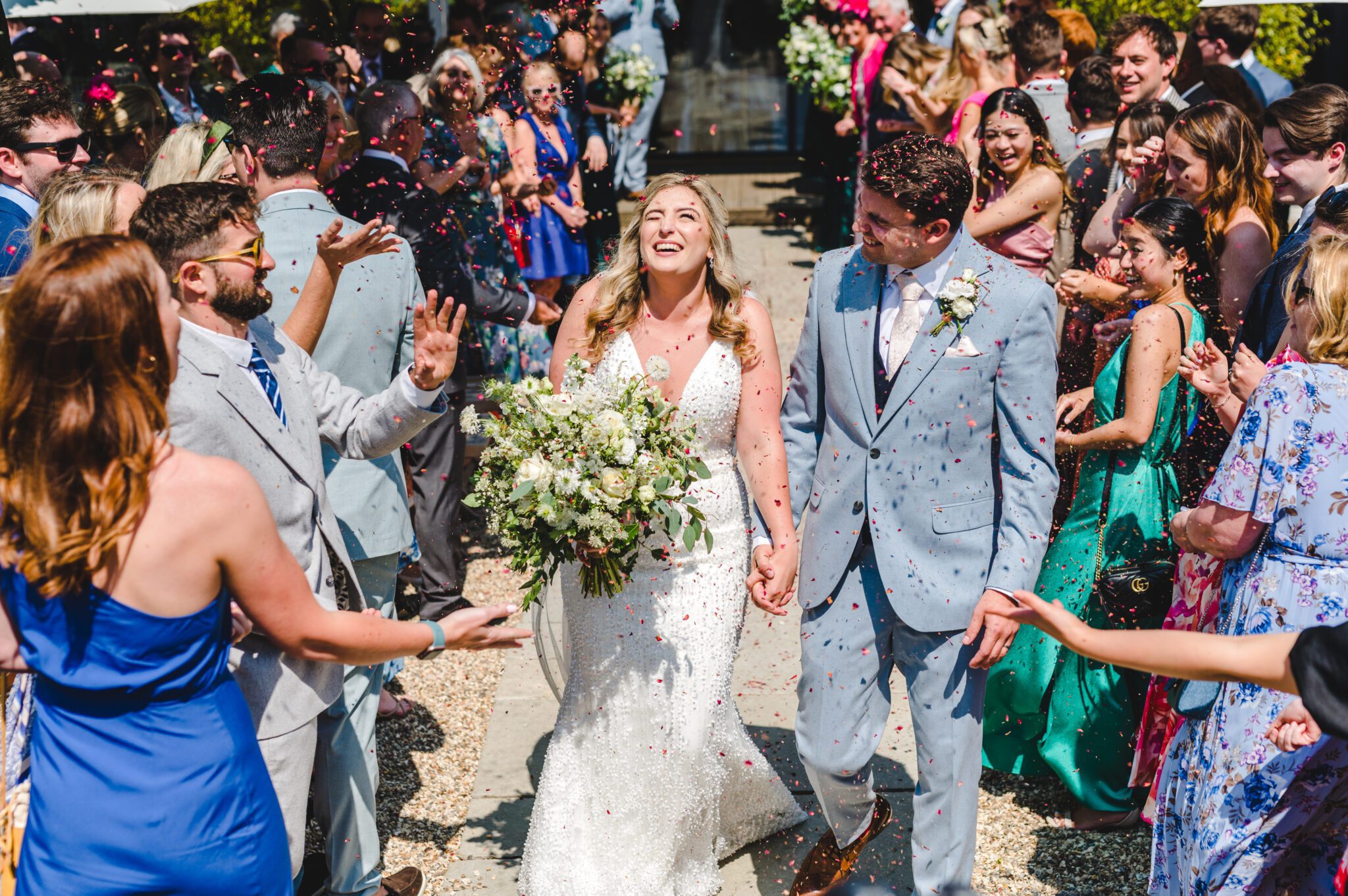 confetti aisle at lapstone barn