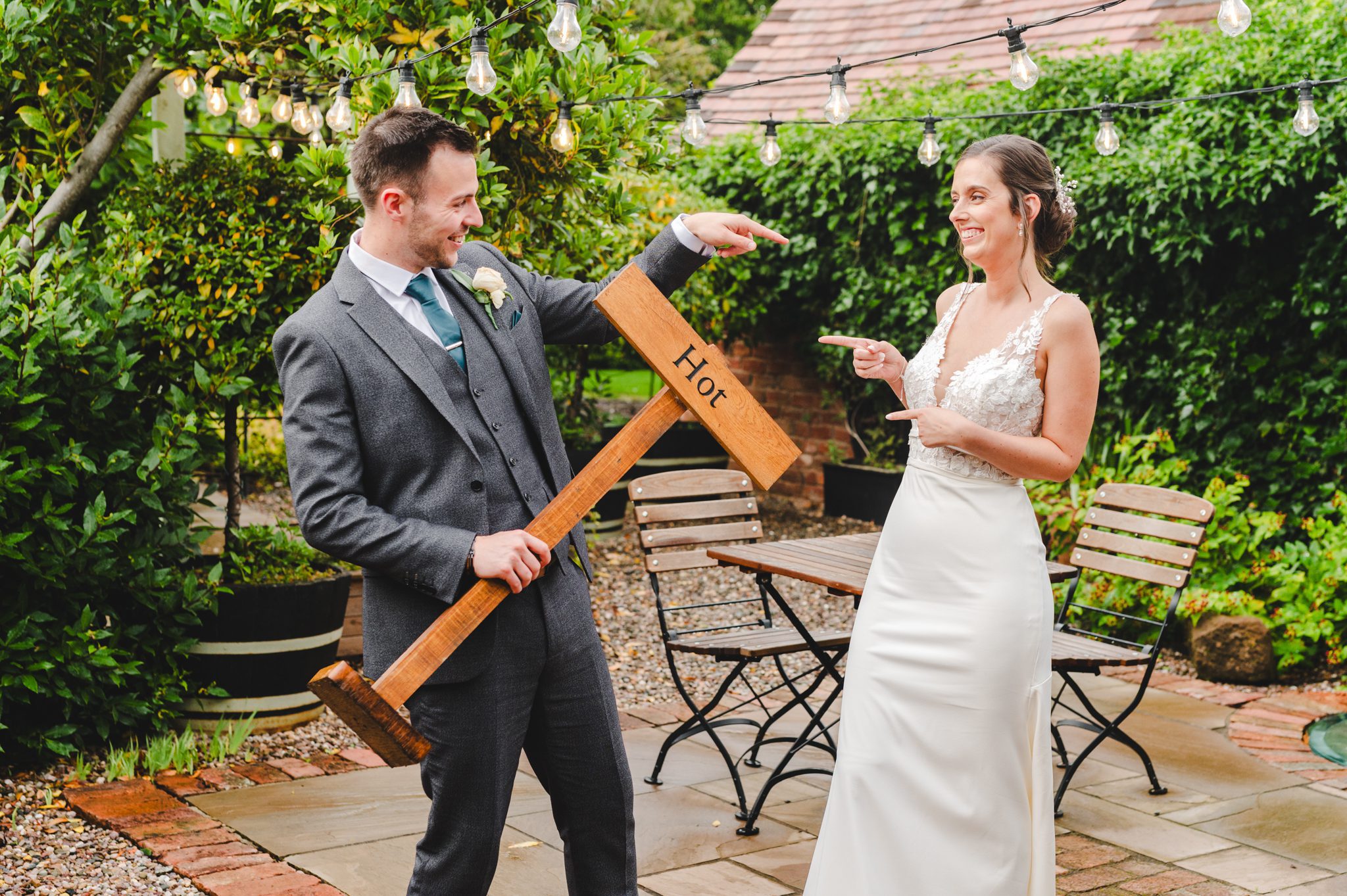 A married couple who chose Curradine Barns Wedding Photography