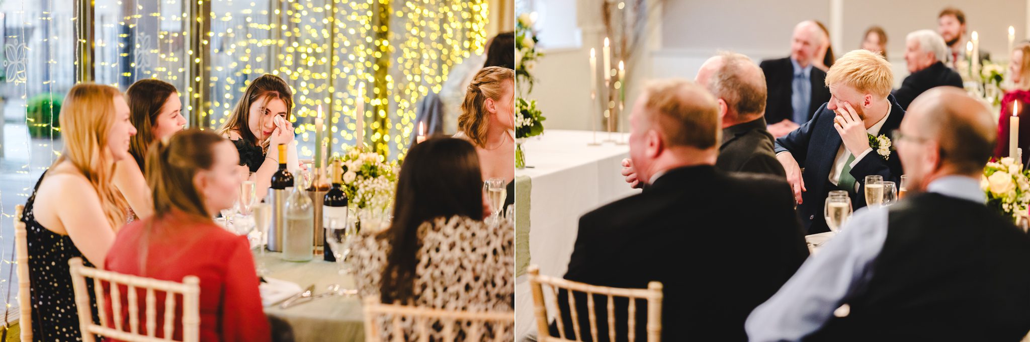 a couple of people sitting at a table