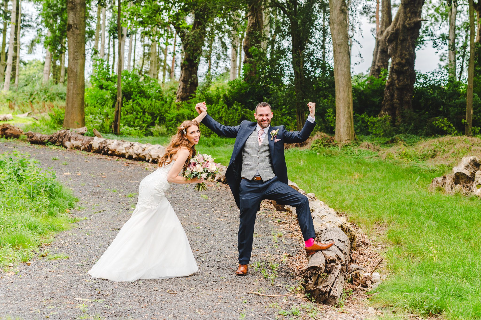 bride and groom on a wedding day
